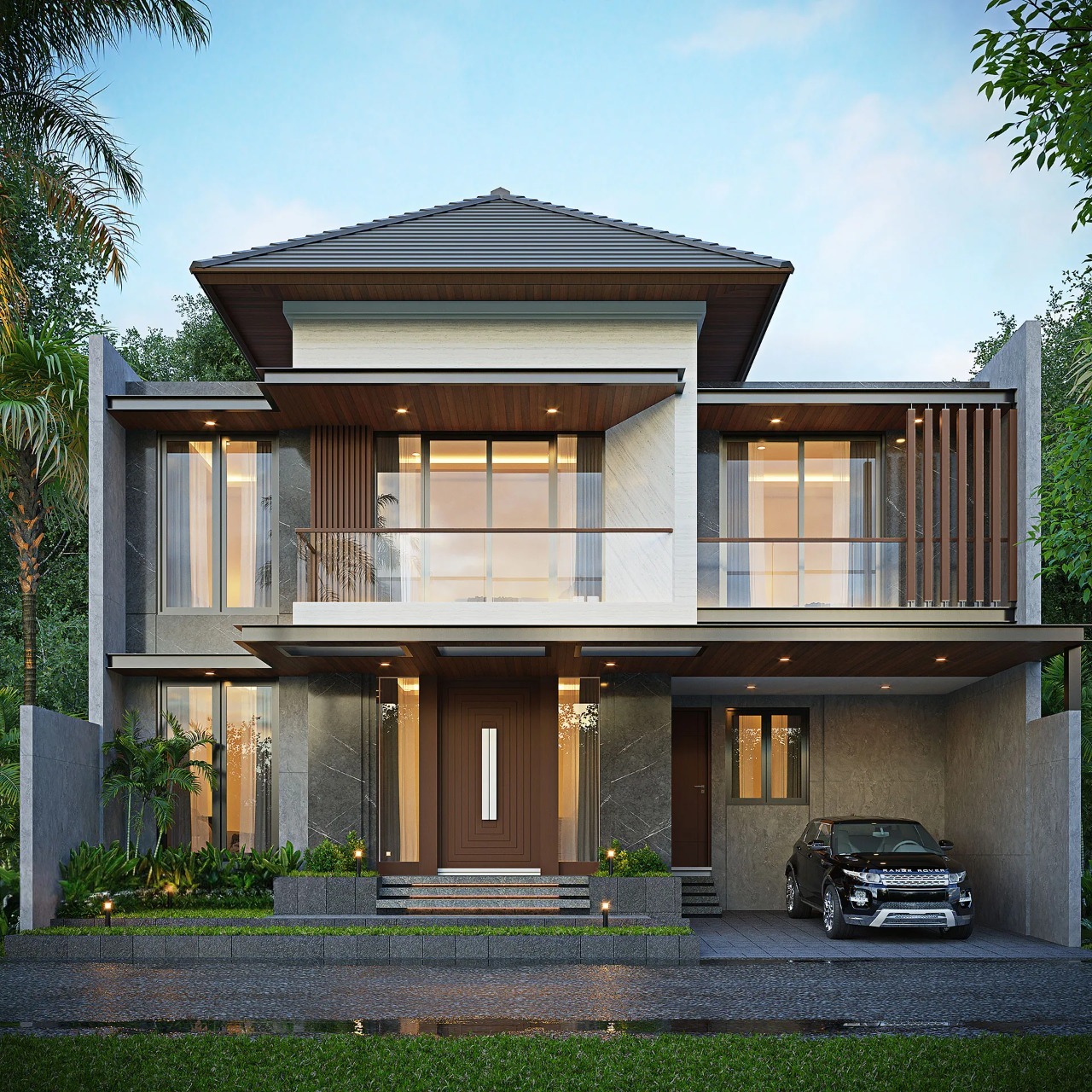 Desain style Tropis Modern Desain style Tropis Modern